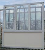 pvc raam , chassis , venster 237 x 243 creme / aluminium, Raamkozijn, Ophalen of Verzenden