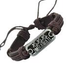 Fako Bijoux® - Armband - Leder - Hawaii - Bruin, Handtassen en Accessoires, Armbanden, Verzenden, Nieuw