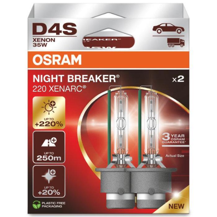 Osram D4S Night Breaker 220 Xenarc +220% Xenonlampen, Auto-onderdelen, Verlichting, Nieuw, Verzenden