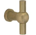Meubelknop Chemin de Fer 47x9mm messing antiek, Nieuw, Overige materialen, Klink of Kruk
