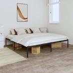 vidaXL Bedframe metaal zwart 200x200 cm, Verzenden, Nieuw