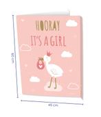 Window signs Newborn baby girl 60cm, Nieuw, Verzenden