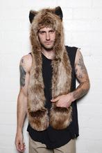 Hood Bruine Wolf Muts Sjaal Wanten Oortjes Bruin Bontmuts Sp, Kleding | Dames, Ophalen of Verzenden, Nieuw