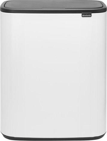 Brabantia Bo Touch Bin 60 Liter Wit Prullenbakken beschikbaar voor biedingen