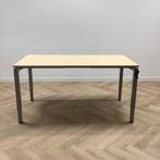 Tweedehands slingerbureau, 160x80 cm, ahorn - grijs, Huis en Inrichting, Gebruikt, Bureau