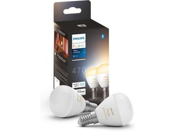 Veiling - Philips Hue kogellamp warm tot koelwit licht 2-pac beschikbaar voor biedingen