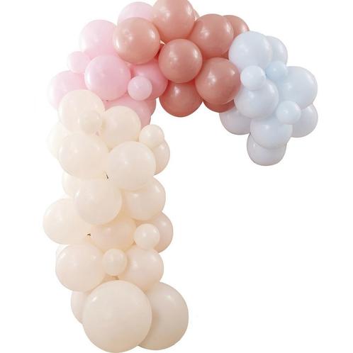 Gekleurde Ballonnenboog Pastel 75 delig, Hobby en Vrije tijd, Feestartikelen, Nieuw, Verzenden