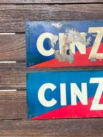 Cinzano / H.Philippault Montreuil - Plaque (2) - Métal, Antiek en Kunst