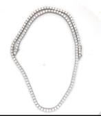 Halsketting - 14 karaat Witgoud - 8.40ct. tw. Diamant, Handtassen en Accessoires, Kettingen, Nieuw