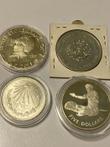 États-Unis, Kiribati, Mexique, Royaume-Uni. Lot of 4 silver