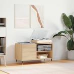 vidaXL Platenkast 85x38x48 cm bewerkt hout sonoma, Huis en Inrichting, Woonaccessoires | Cd- en Dvd-rekken, Verzenden, Nieuw