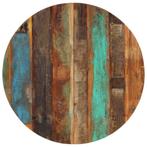 vidaXL Tafelblad rond 15-16 mm 80 cm massief gerecycled hout, Verzenden, Nieuw