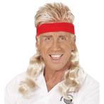 Rode Zweetbandjes Met Blond Gekruld Haar, Verzenden, Nieuw