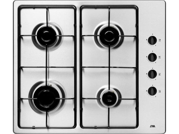 ETNA T106VRVSA - Gaskookplaat - 4 pits - RVS, Huis en Inrichting, Woonaccessoires | Overige, Zo goed als nieuw, Verzenden