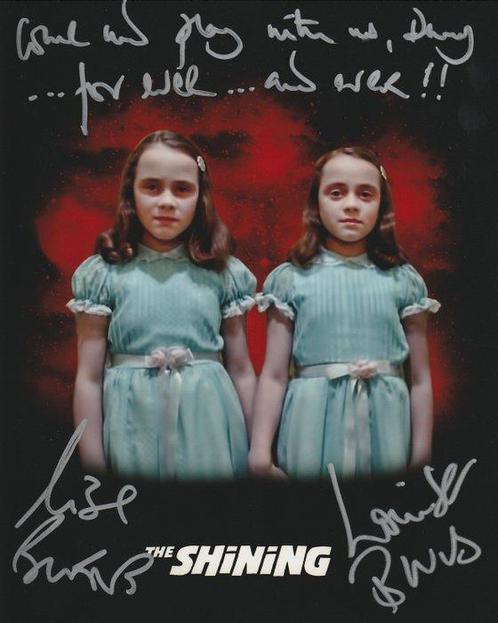 The Shining (1980) - Double Signed by Lisa and Louise Burns, Verzamelen, Film en Tv