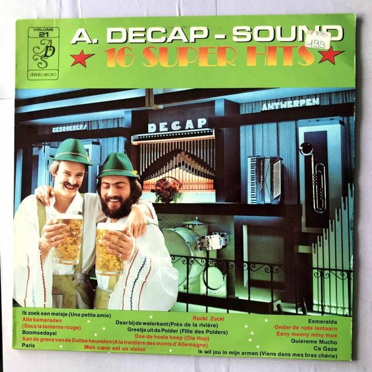 Decap Organ Antwerp – A. Decap-Sound - 16 Super Hits (1-12-, Cd's en Dvd's, Vinyl | Pop, Ophalen of Verzenden