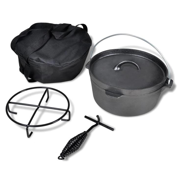vidaXL Braadpan 4,2 L inclusief accessoires, Huis en Inrichting, Keuken | Potten en Pannen, Nieuw, Verzenden