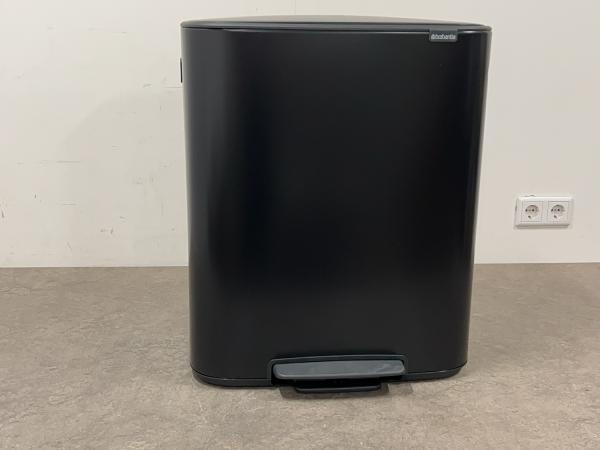 Veiling - Brabantia prullenbak Bo 60L zwart, Huis en Inrichting, Woonaccessoires | Prullenbakken