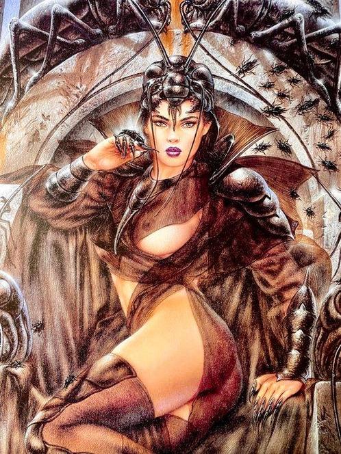 Luis Royo (1954) - Hekate (1995) - Jaren 1990, Antiek en Kunst, Kunst | Tekeningen en Fotografie