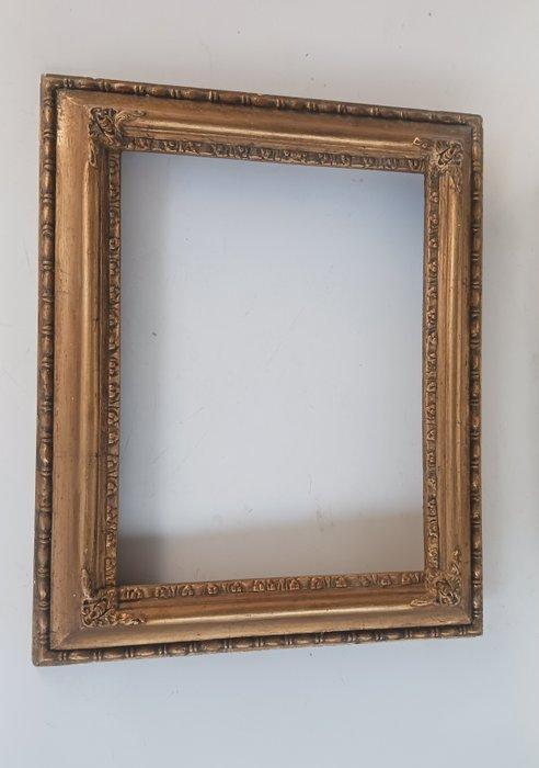 Lijst (2) - Gips, Hout - Vergulde lijsten voor koppels, Antiek en Kunst, Curiosa en Brocante