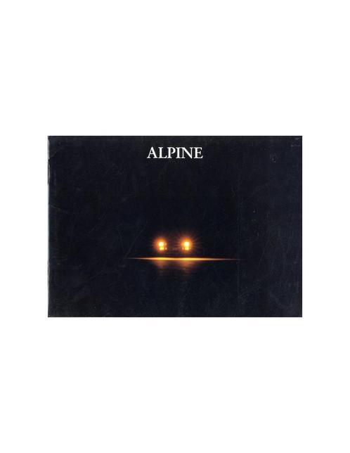 1991 ALPINE A610 TURBO BROCHURE FRANS, Boeken, Auto's | Folders en Tijdschriften