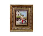 French school (XX) - Meeting on the Parisian Boulevard, Antiek en Kunst, Kunst | Schilderijen | Klassiek