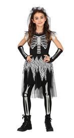 Skelet Halloween Kostuum Meisje, Nieuw, Verzenden