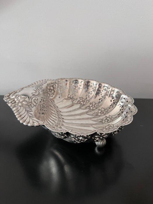Schaal - .935 zilver - Strawberries Shell Dish, Antiek en Kunst, Antiek | Zilver en Goud