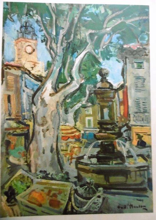 Paul Maze - SNCF - Provence - Jaren 1960, Antiek en Kunst, Kunst | Tekeningen en Fotografie