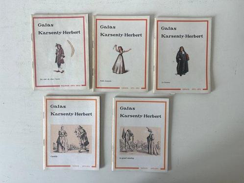 Galas Karsenty-Herbert - 25 programmes illustrés - 1971-1981, Antiek en Kunst, Antiek | Boeken en Manuscripten