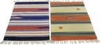 2x Kelim - Tapis - 90 cm - 60 cm - Couleurs naturelles