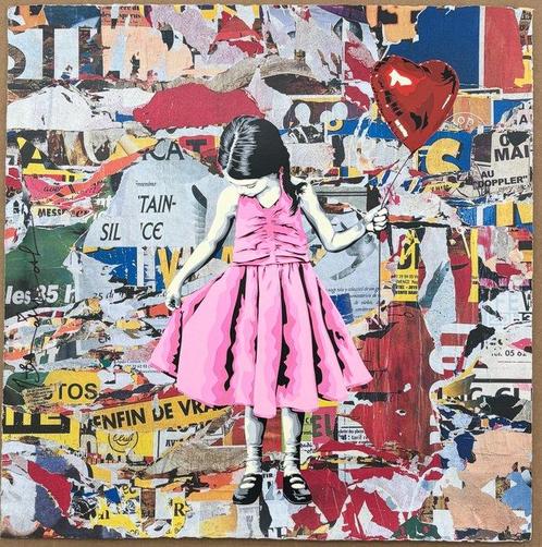 Mr Brainwash (1966) - Beautiful Girl (UNQ 1/1), Antiek en Kunst, Kunst | Schilderijen | Modern