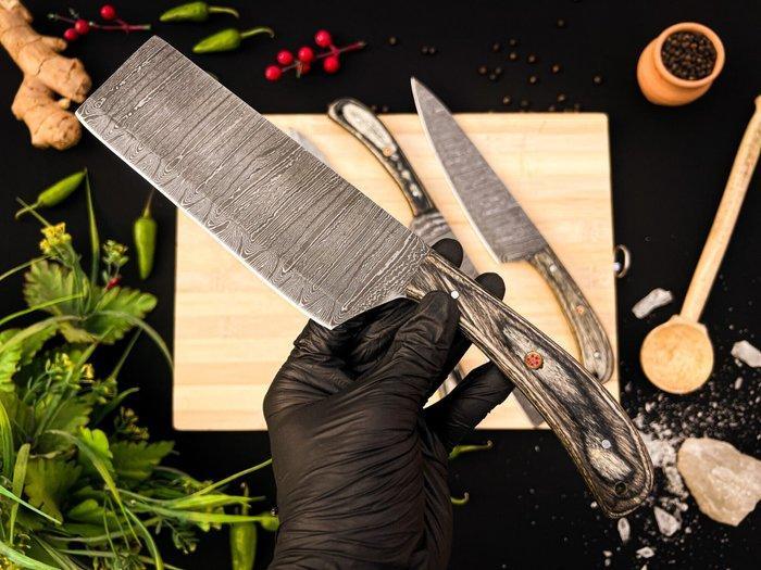 Keukenmes - Koksmes set voor dagelijks gebruik binnen en, Antiquités & Art, Antiquités | Ustensiles de cuisine