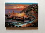 Mario Galanti (XX) - Positano al tramonto (costiera
