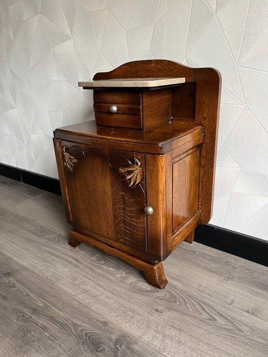 Kast - Hout, Marmer - Houtsnijwerk, Antiek en Kunst, Curiosa en Brocante