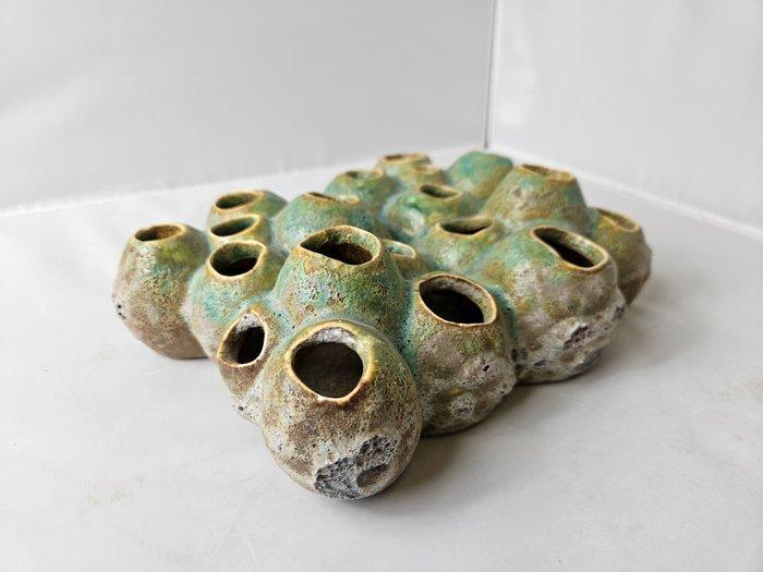 Vaas - Aardewerk - Tulpenvaas, Antiek en Kunst, Antiek | Glaswerk en Kristal