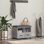 vidaXL Hallenbank Beton Grijs 60 x 38 x 46 cm Geengineerd, Verzenden