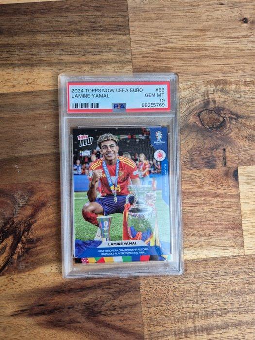 2024 Topps Now UEFA Euro Lamine Yamal #66 - PSA 10 Graded, Verzamelen, Stickers