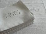 Linge de table française. Lot de 10 Serviettes de table .