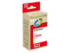 Veiling - 5x RecycleClub inktcartridge Canon CLI-521 geel 9m, Nieuw