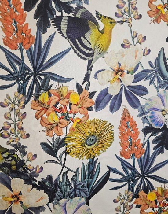 300x280cm! Exclusieve Art Nouveau-stof met Upupa -, Antiquités & Art, Tapis & Textile