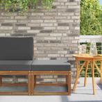 vidaXL Buiten Voetenbank Massief Acacia Hout Naturel, Tuin en Terras, Verzenden, Nieuw