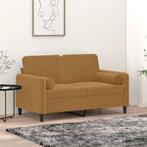 vidaXL Sierkussens 2 st 15x50 cm fluweel bruin, Huis en Inrichting, Woonaccessoires | Kussens, Verzenden, Nieuw