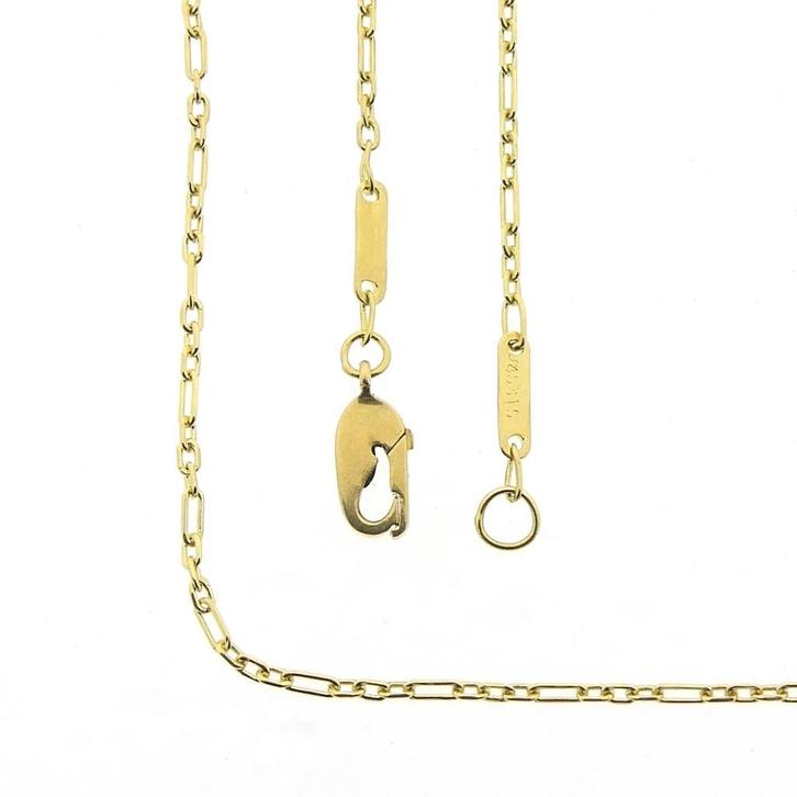 Carrera y Carrera gouden fantasie/anker schakelketting, Handtassen en Accessoires, Kettingen, Overige kleuren, Gebruikt, Goud