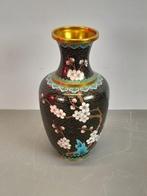 Vaas - Emaille, Koper - Japan - Japanse cloisonné vaas, Antiek en Kunst