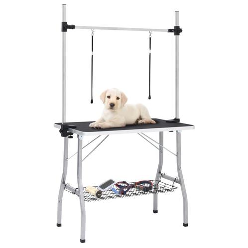 vidaXL Table de toilettage réglable de chiens avec 2, Animaux & Accessoires, Autres accessoires pour animaux, Neuf, Envoi