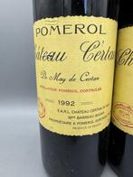 1992 Château Certan de May de Certan - Pomerol - 2 Flessen, Verzamelen, Wijnen, Nieuw