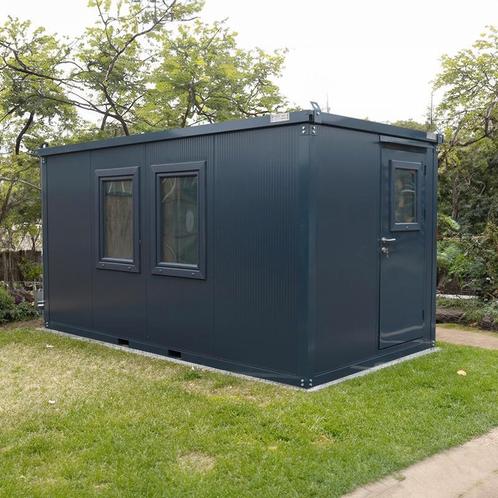 Tuinkantoor voor in de tuin - 4x2 meter - antraciet !, Antiek en Kunst, Antiek | Kantoor en Zakelijk