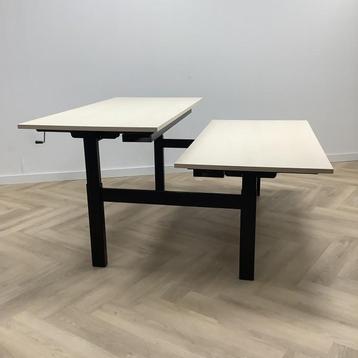 Tweedehands Drentea duo slingerbureau, 160x80 cm, Ahorn-, Bureau