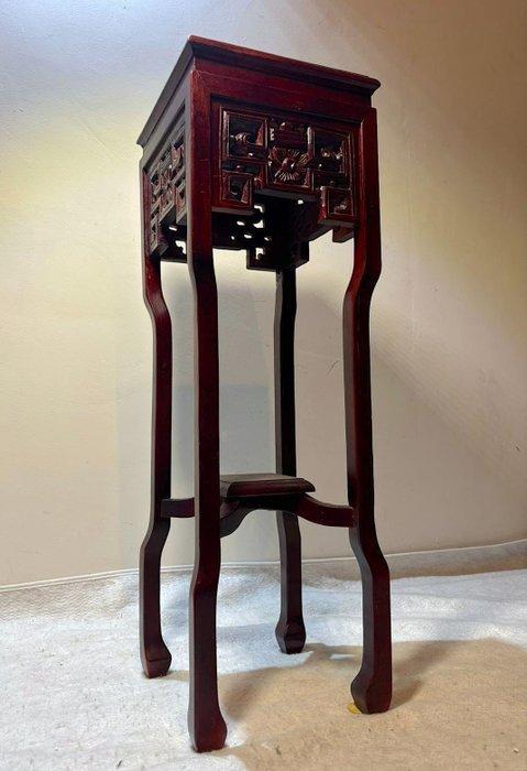 Plantentafel - Antieke Chines Plantentafel Marmeren Inleg in, Antiek en Kunst, Kunst | Designobjecten